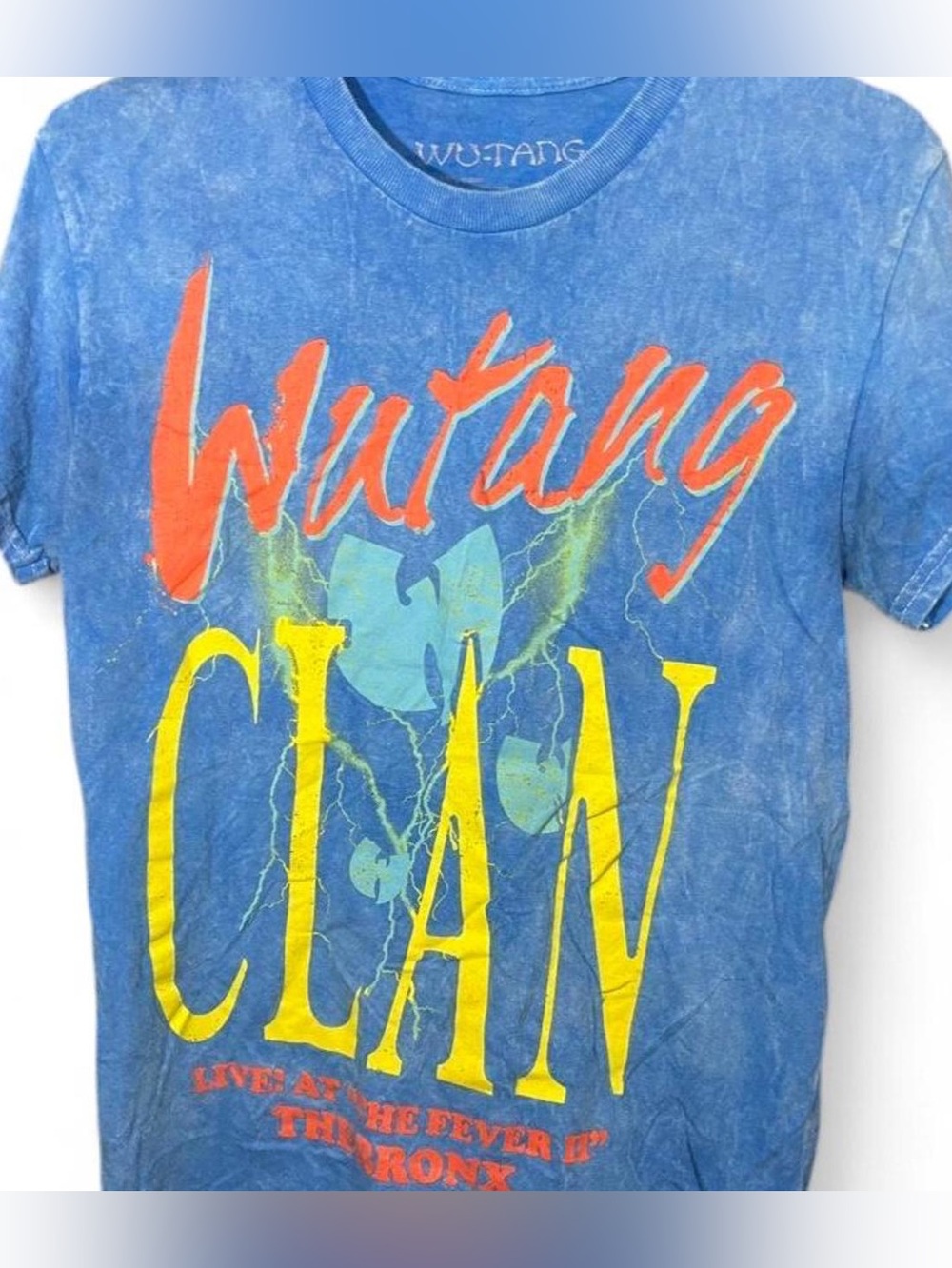 Wu-Tang Clan Live @ The Fever Bronx NY  Blue Graphic Tee Size Small